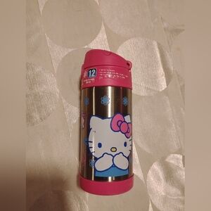 Sanrio Pink and Silver Hello Kitty Thermos